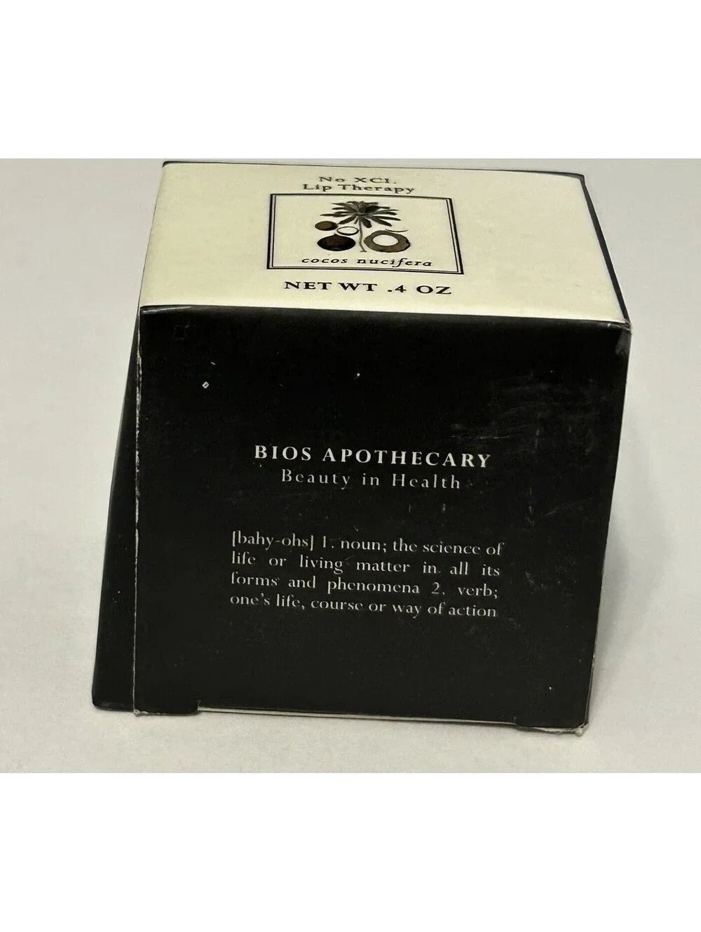 No XCI Lip Therapy Cocos Nucifera Bios Apothecary Coconut Oil Full Size 0.4 OZ